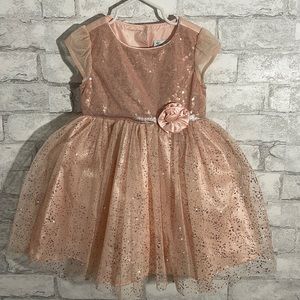 Kona Michelle Blush Colored Sparkle Dress Size 3T